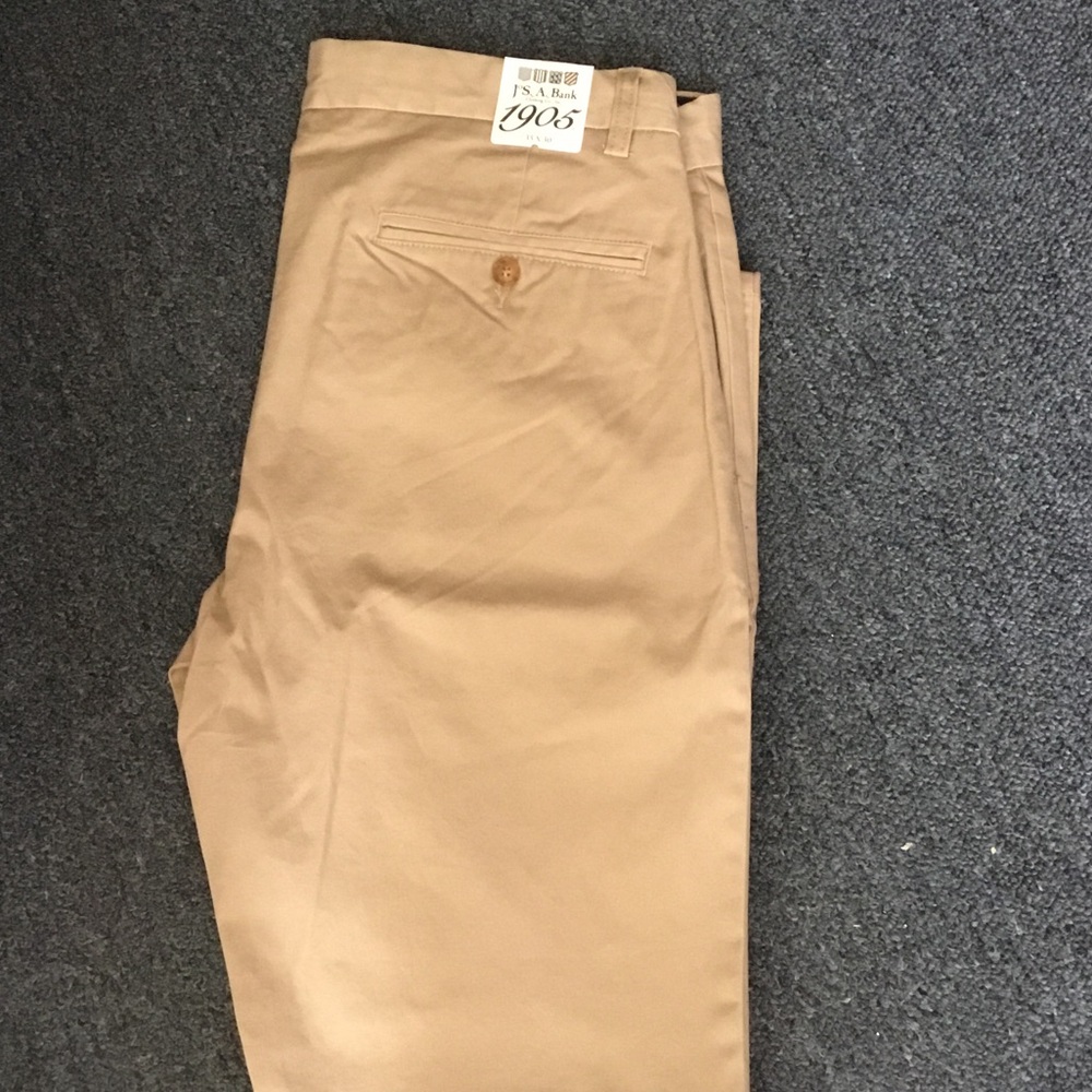 Jos. A. Bank Men's Khaki Chino Trousers